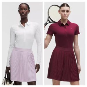 Image of sale on Pleated High-rise Knee-length Tennis Skirt