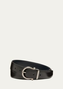 Image of sale on Men’s Reversible Leather Gancio Belt