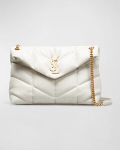Image of sale on Lou Puffer Medium Ysl Shoulder Bag in Quilted Leather