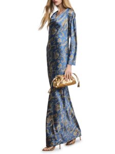 Image of sale on Gemma Floral Silk-blend Maxi Dress