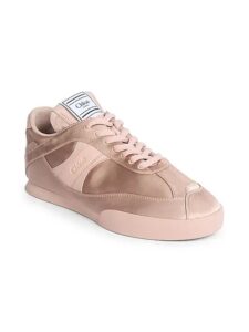 Image of sale on Kick Logo Satin Low-top Sneakers
