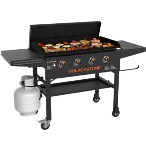 Image of sale on Blackstone Original Outdoor Griddle, 36 Inch 4-burner Flat Top Grill with Hard Cover, Black