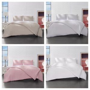 Image of sale on Ella Jayne Solid Microfiber 3-pc. Duvet Cover Set, Full/queen