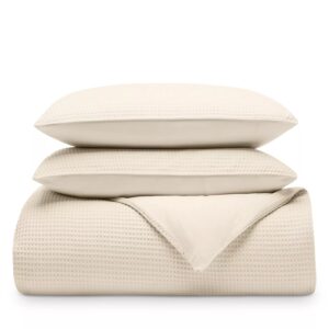 Image of sale on Waffle Duvet Set, Full/queen