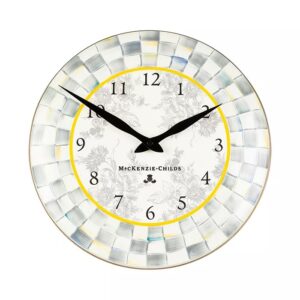 Image of sale on Sterling Check Enameled Wall Clock
