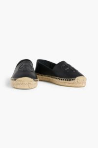 Image of sale on Paloma Embossed Leather Espadrilles
