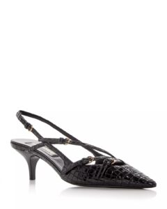 Image of sale on Women’s Croc Embossed Pointed Toe Pumps