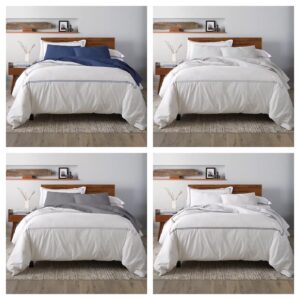 Image of sale on Percale Satin Stitched 3-pc. Duvet Cover Set, Twin/twin Xl