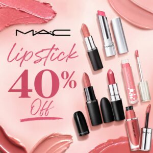 Image of sale on 40% off Mac Lipstick!!