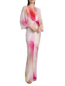 Image of sale on Dyed Twist Chiffon Gown