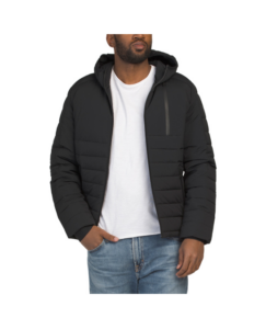 Image of sale on Lightweight Stretch Puffer Jacket with Fixed Hood