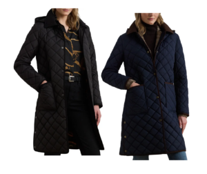 Image of sale on Diamond Quilted Hooded Coat