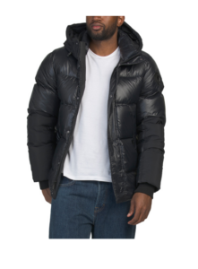 Image of sale on Mixed Media Puffer with Hood