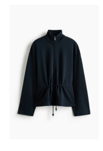 Image of sale on Drawstring-detail Zip-through Sweatshirt