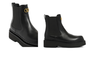 Image of sale on Vlogo Signature Leather Beatle Chelsea Boots