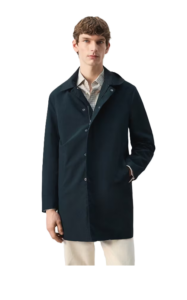 Image of sale on Water-repellent Parka with Removable Hood (navy)