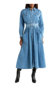 Image of sale on The Gallop Denim Midi Dress