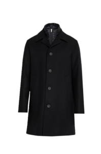 Image of sale on Men’s Wool-blend Coat W/ Removable Bib