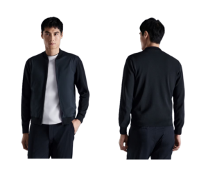 Image of sale on Combined Knit Bomber Jacket