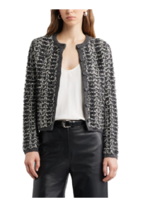 Image of sale on Textured Crewneck Cardigan