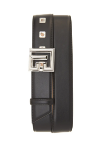 Image of sale on Monogram Buckle Calfskin Leather Belt