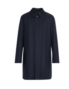 Image of sale on Men’s Plaid Wool/silk Coat