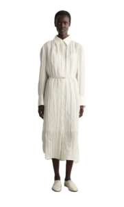 Image of sale on Crinkled-silk Midi Shirt Dress