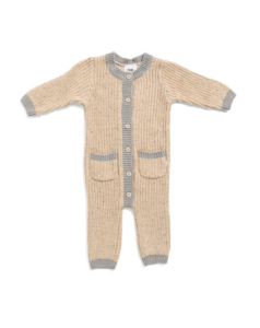 Image of sale on Infant Boys Long Sleeve Chunky Knit Coveralls