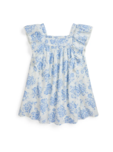 Image of sale on Kids’ Cotton Slub Floral Dress