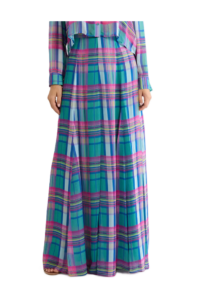 Image of sale on Patrica Plaid Maxi Skirt