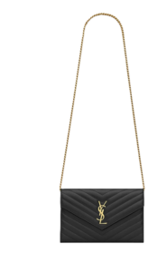 Image of sale on Cassandre Ysl Monogram Large Wallet on Chain in Smooth Leather