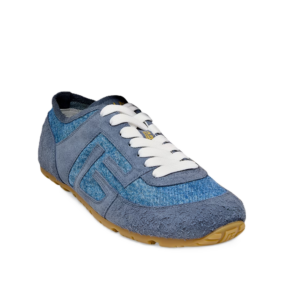 Image of sale on Racer 45 Denim and Suede Low-top Sneakers