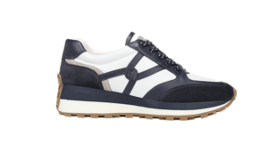 Image of sale on Valentina Mixed Leather Retro Sneakers