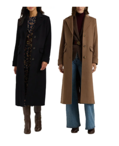 Image of sale on Longline Wool Blend Reefer Coat