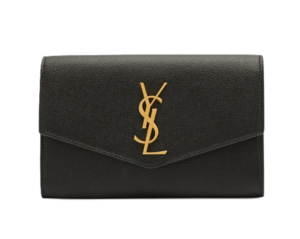 Image of sale on Uptown Ysl Wallet on Chain in Grained Leather