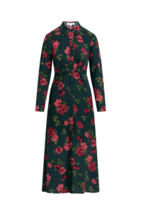 Image of sale on The Icon Floral Print Long Sleeve Shirtdress