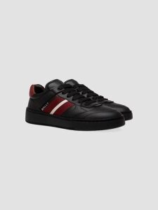 Image of sale on Rebby Striped Leather Low-top Sneakers