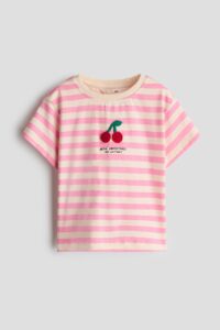 Image of sale on Cotton T-shirt with Motif