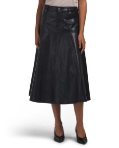 Image of sale on Faux Leather Rhea Skirt