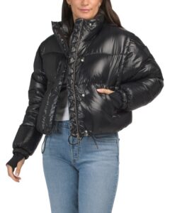 Image of sale on Cropped Down Puffer Jacket with Zip off Sleeves