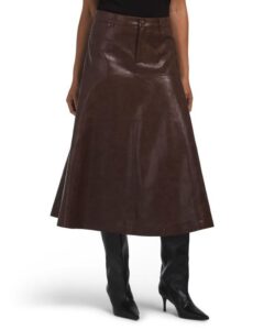 Image of sale on Faux Leather Rhea Skirt