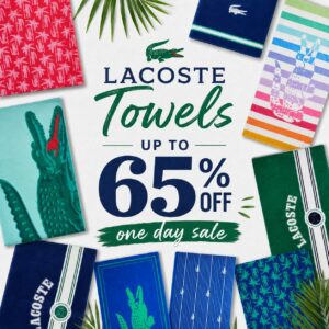 Image of sale on Up to 65% off Lacoste Towels!!