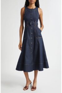 Image of sale on Cezanne Denim Midi Dress