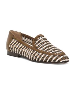 Image of sale on Leather Prilla Woven Loafers