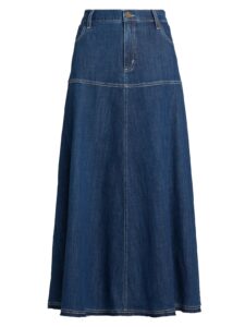 Image of sale on Ysabelle Denim Maxi Skirt
