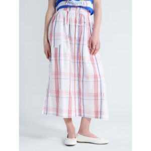 Image of sale on Button-front Cotton Maxi Skirt