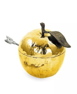 Image of sale on Gold Plated Apple Honey Pot