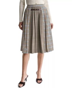 Image of sale on Women’s Pleated A-line Long Midi Skirt