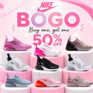 Image of sale on Bogo! Buy One, Get One 50% off Nike!!