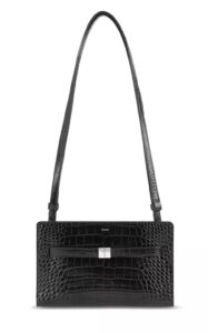 Image of sale on Belted Croc Embossed Leather Crossbody